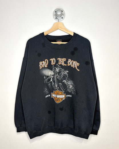 2008 Harley Davidson Newfoundland Black Crewneck Sweatshirt