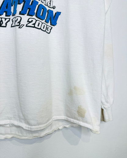 Vintage 2003 Walt Disney World Marathon White Longsleeve Shirt