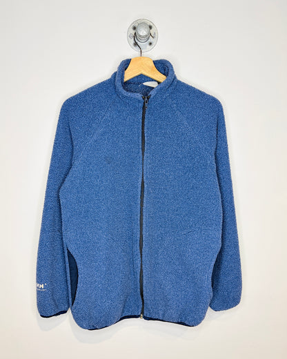 Vintage 90s Helly Hansen Slate Blue Zip Up Fleece