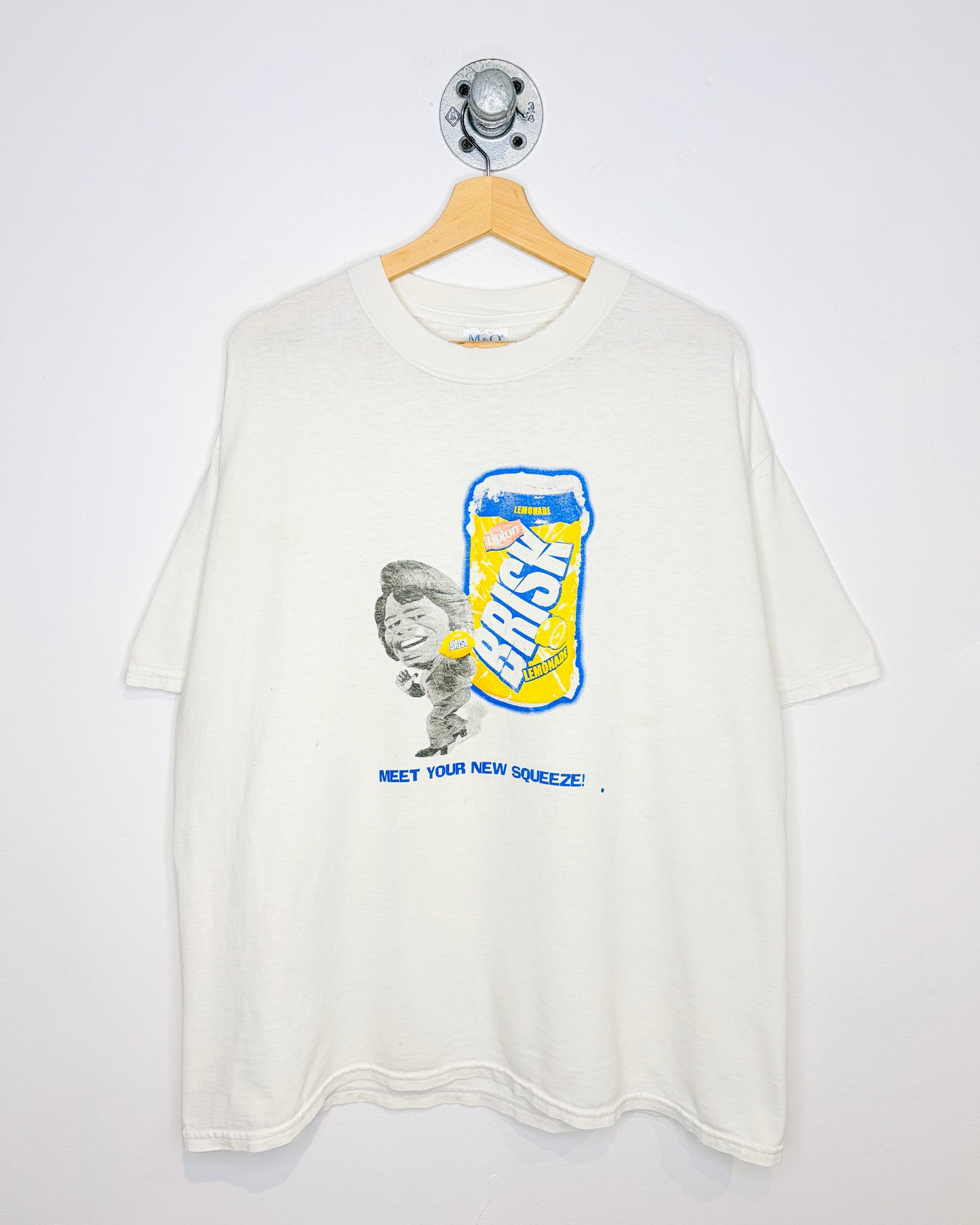 Vintage Brisk Lemonade “Meet Your New Squeeze!” White Tee Shirt