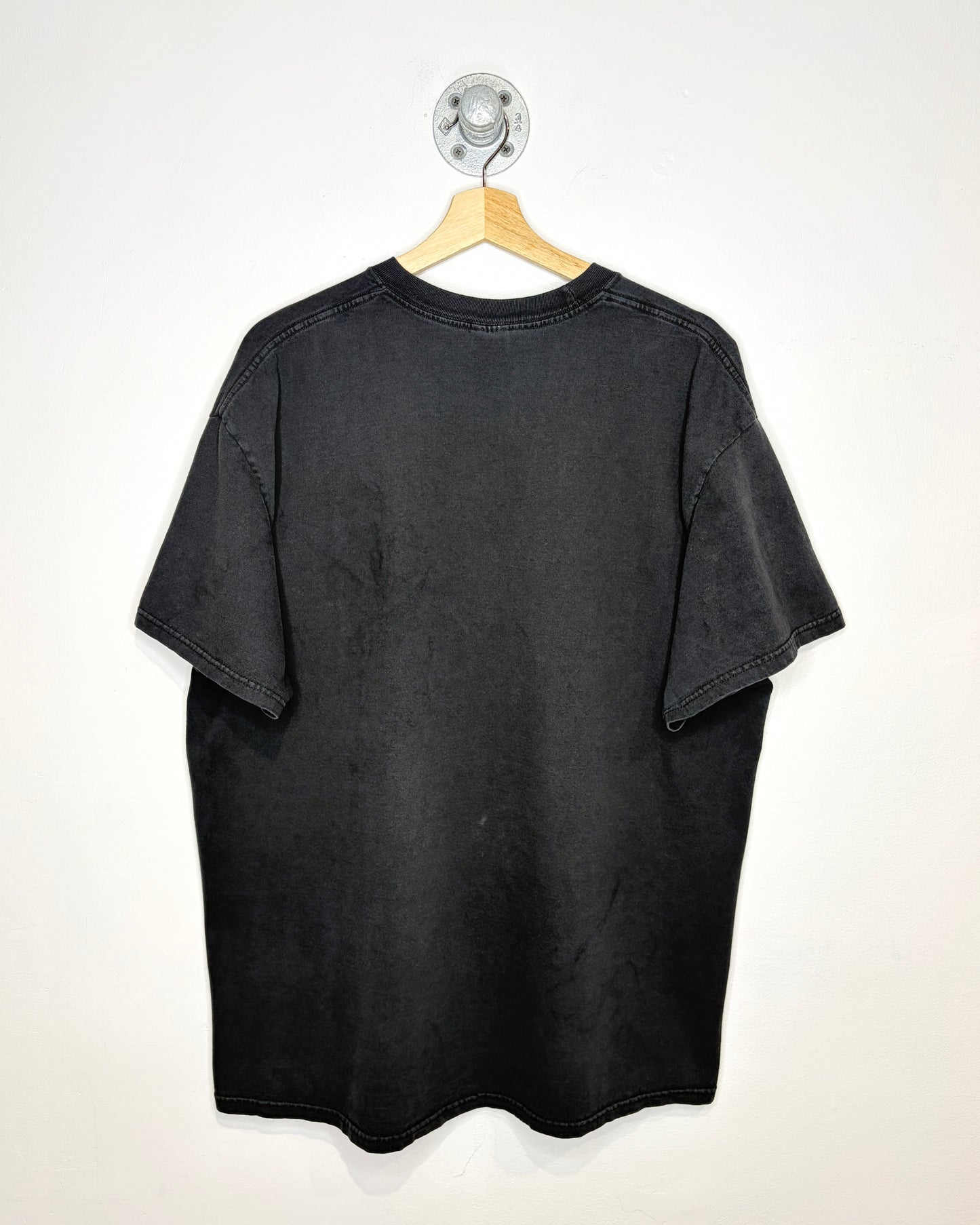 2000s Alaska Eagle Faded Black Tee Shirt