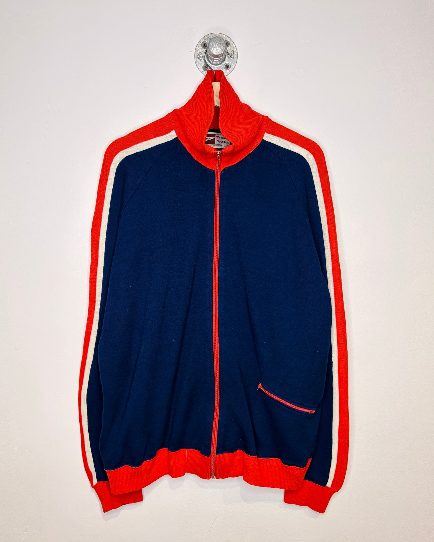 Vintage 70s White Stag Speedo Japanese Made Zip Up Sweatshirt