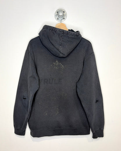 Nintendo Zelda Hyrule Faded Black Zip Up Hoodie