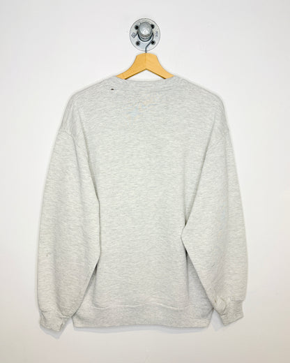 Vintage 1990s Southern Illinois Red And Grey Crewneck Sweatshirt