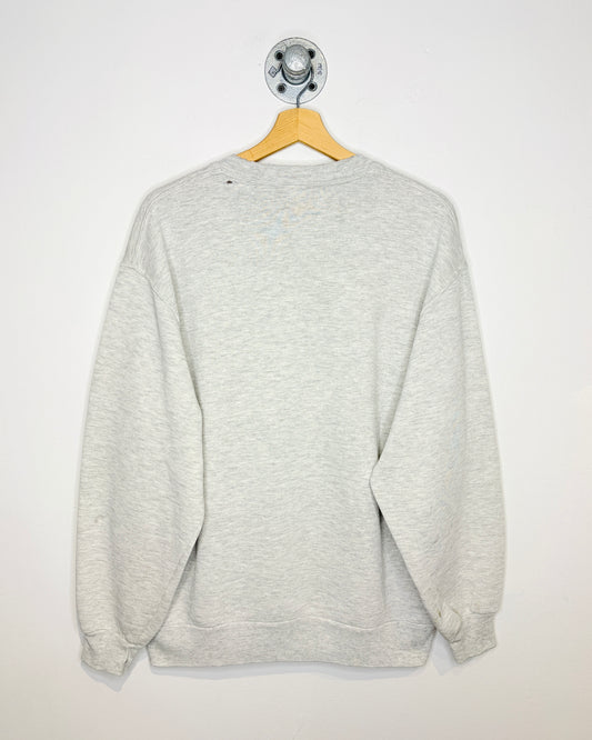Vintage 1990s Southern Illinois Red And Grey Crewneck Sweatshirt