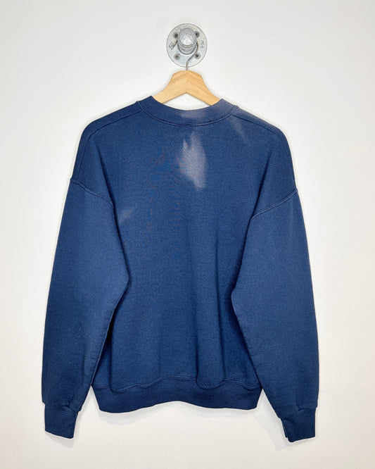 Vintage 90s Myrtle Beach Faded Navy Blue Crewneck Sweatshirt