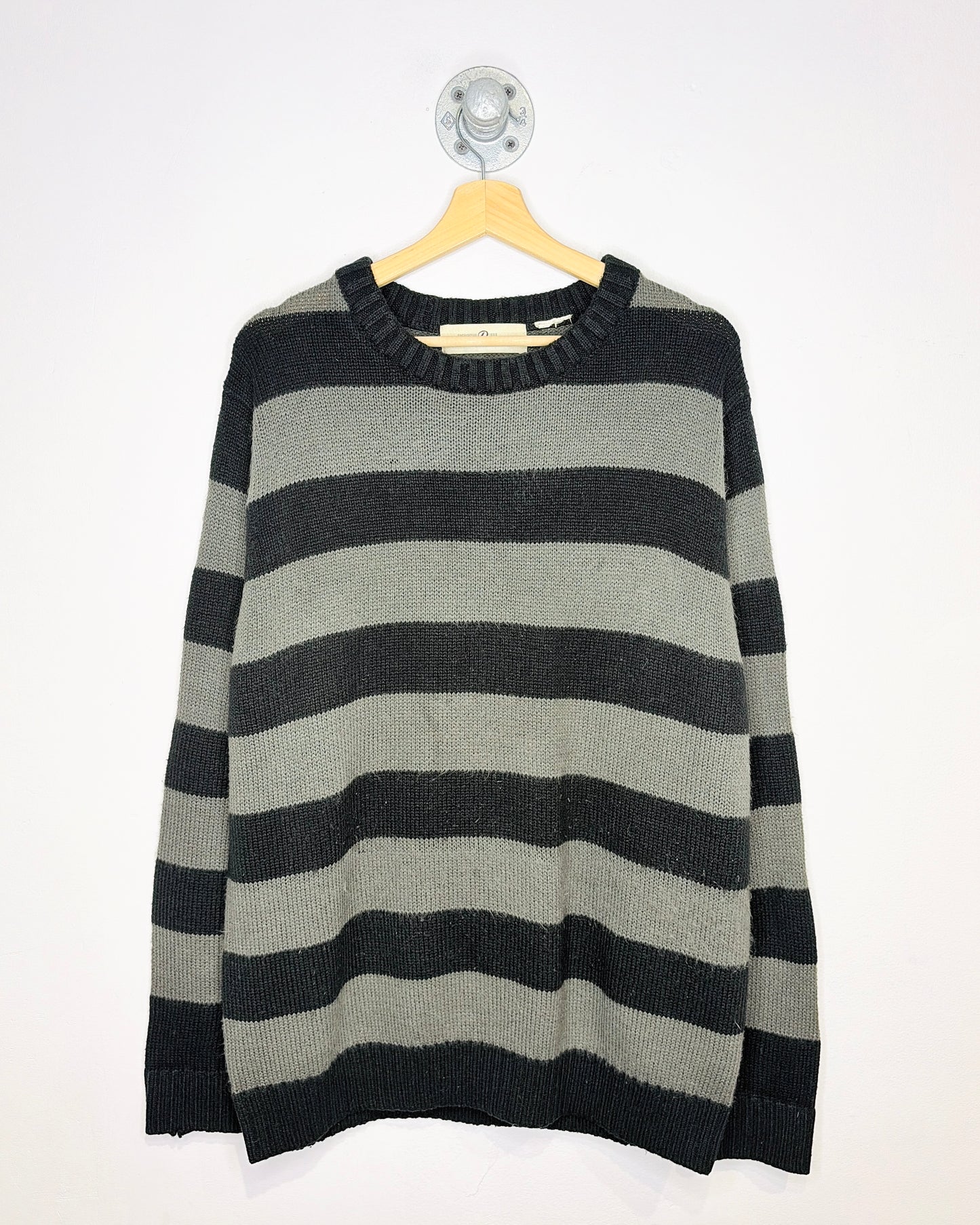 Vintage Early 1990s Penmans Black And Grey Sweater