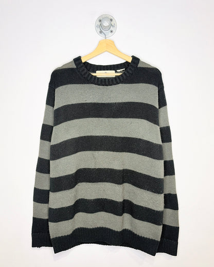 Vintage Early 1990s Penmans Black And Grey Sweater