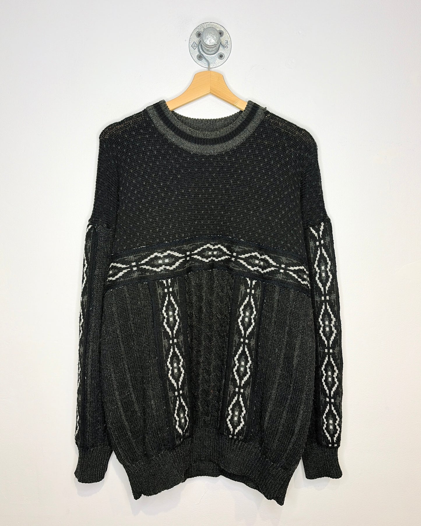 Vintage 90s Marks & Spencer Black Knit Sweater