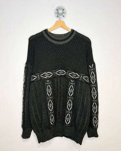 Vintage 90s Marks & Spencer Black Knit Sweater