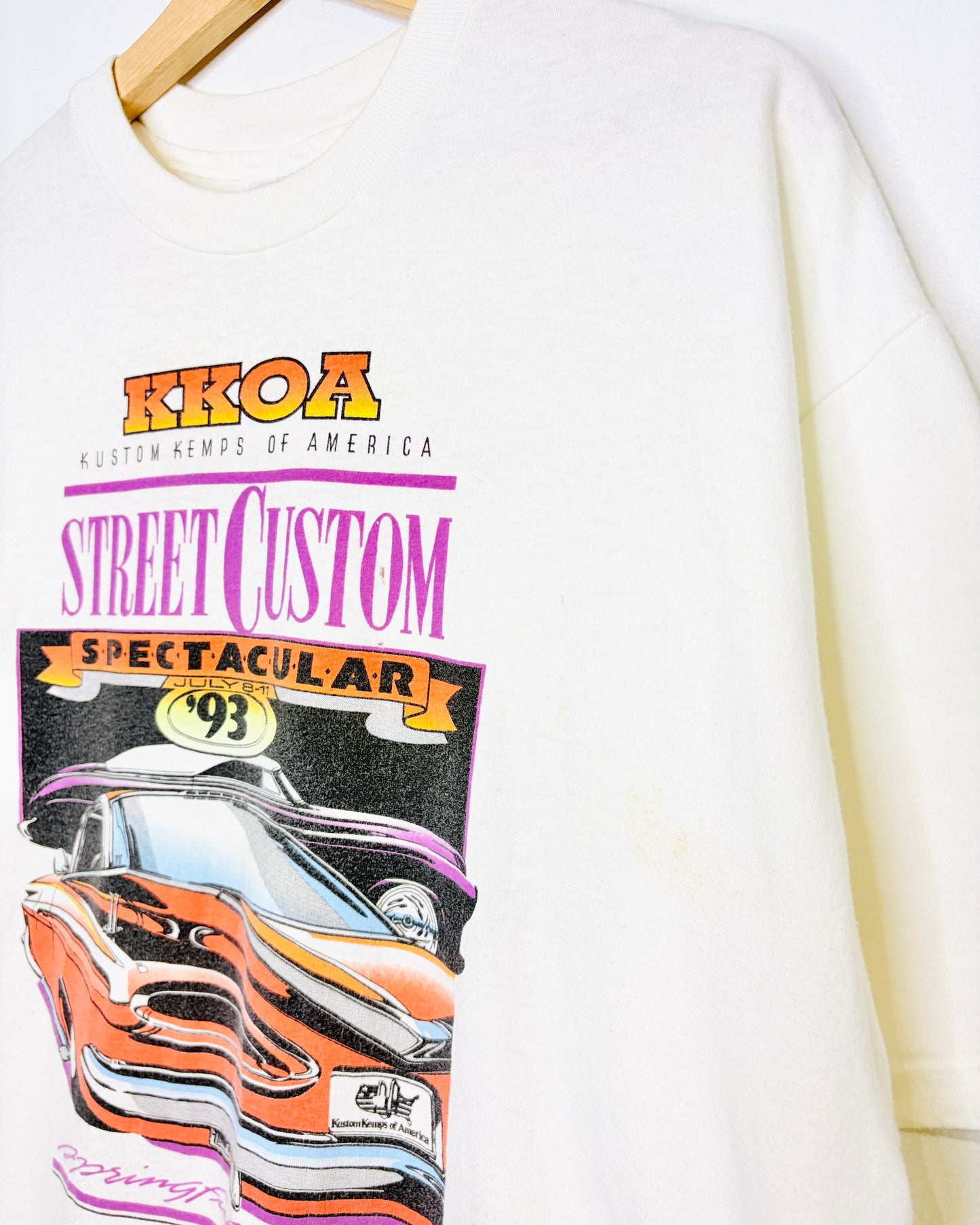 Vintage 1993 Street Custom Spectacular White Tee Shirt