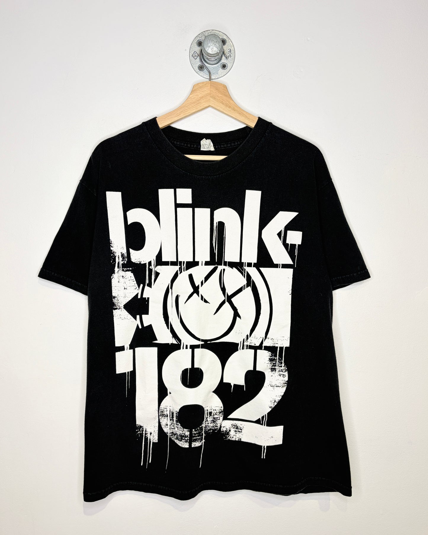 2000s Blink 182 Black Band Tee Shirt