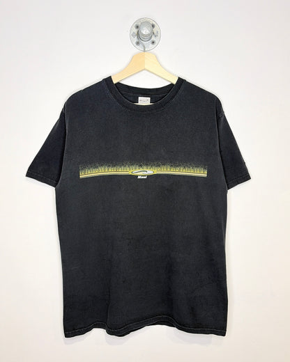 Vintage 2000s Maui Surf Faded Black Tee Shirt