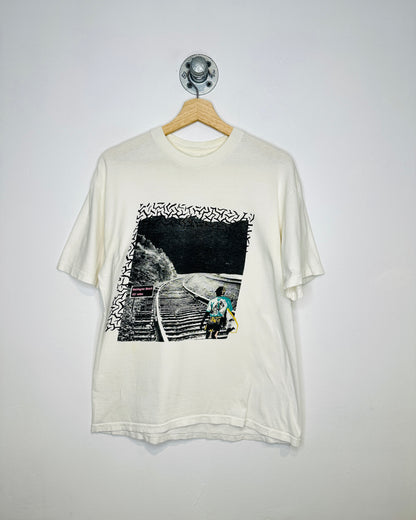Vintage 1990s Huntington Beach Surf White Tee Shirt