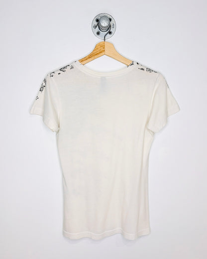 2000s Metal Mulisha Shoulder Print Women’s Tee Shirt