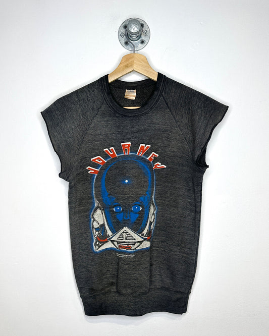 Vintage 1983 Journey The Band Sleeveless Washed Black Sweatshirt
