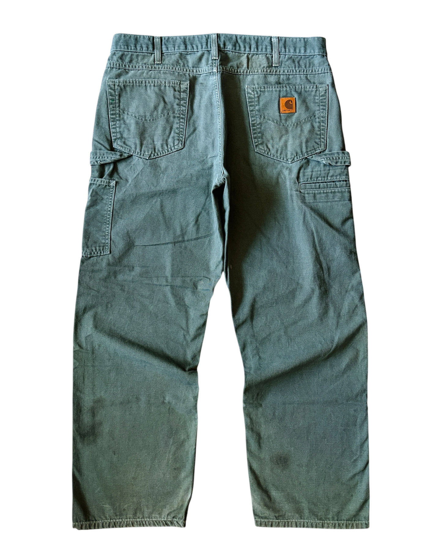 Vintage Carhartt Loose Fit Olive Green Carpenter Pants