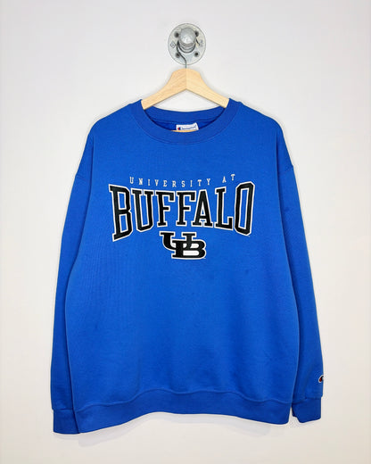 2000s Champion University At Buffalo Blue Crewneck Sweatshirt
