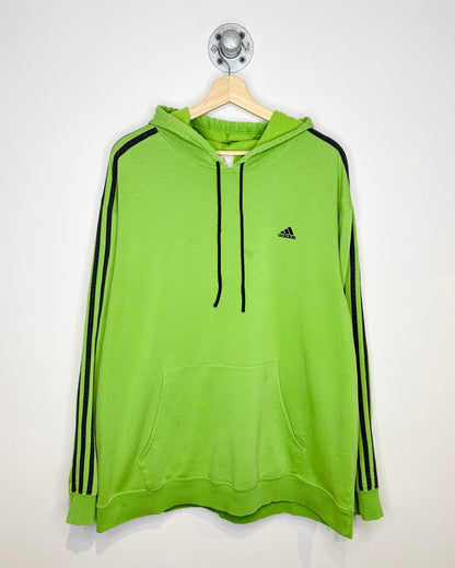 2000s Adidas Lime Green & Black Hoodie