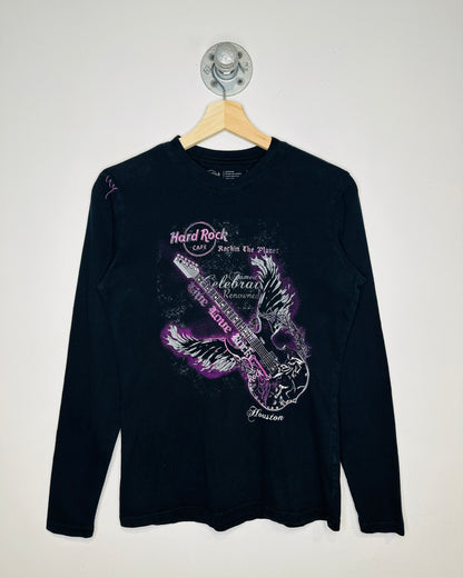 2000s Hard Rock Cafe “Rockin’ The Planet” Black Women’s Longsleeve Shirt