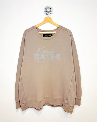 Vintage 2000s Eddie Bauer Beige Sweatshirt