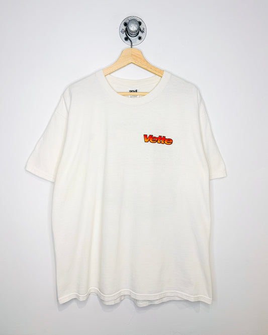 Vintage 2000s Corvette White Tee Shirt