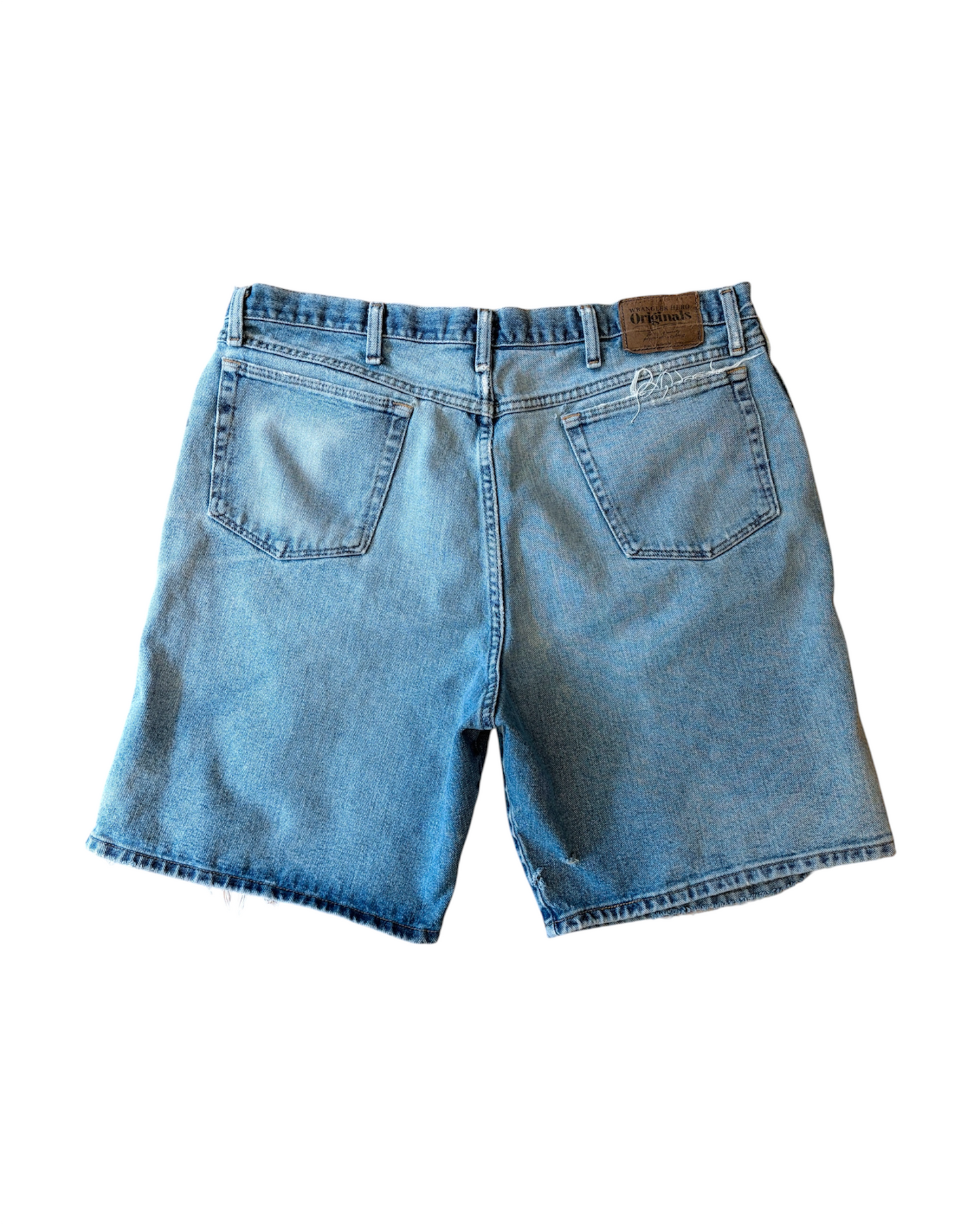 2000s Wrangler Hero Originals Distressed Denim Shorts