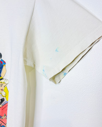 Vintage 90s Disney Princess “Where The Girls Are” White Tee Shirt