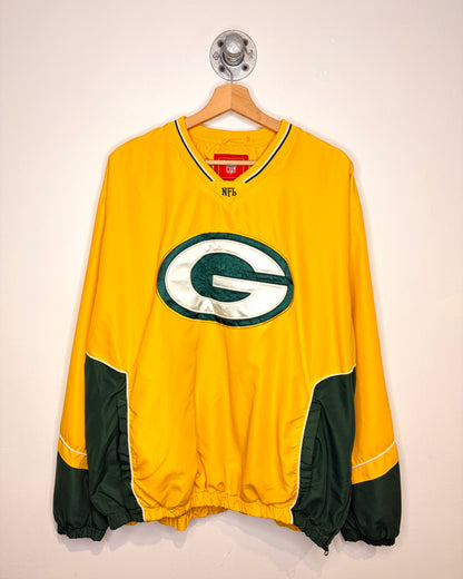 Vintage 90s Green Bay Packers Yellow Crewneck Sweatshirt