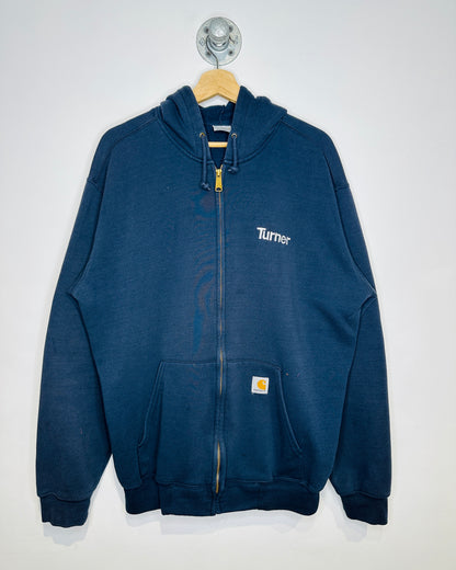 Carhartt Turner Faded Navy Zip Up Hoodie