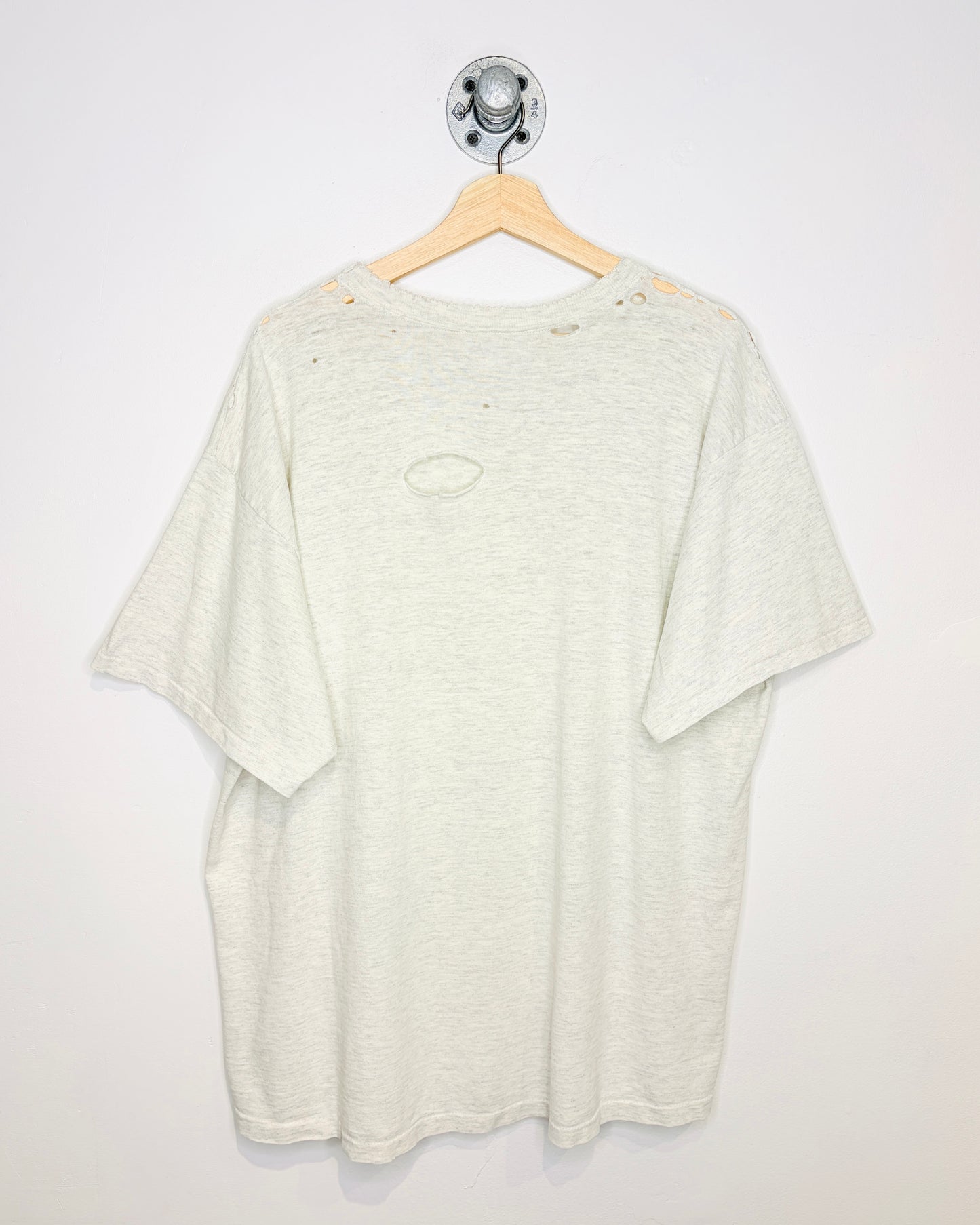Vintage 90s Mickey Golf Distressed Grey Tee Shirt