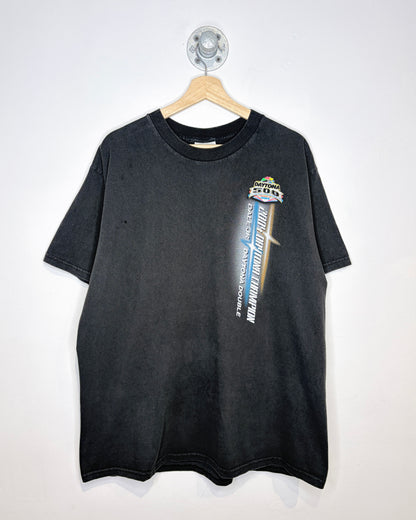 Vintage 2004 Dale Jr Daytona Double Black Tee Shirt