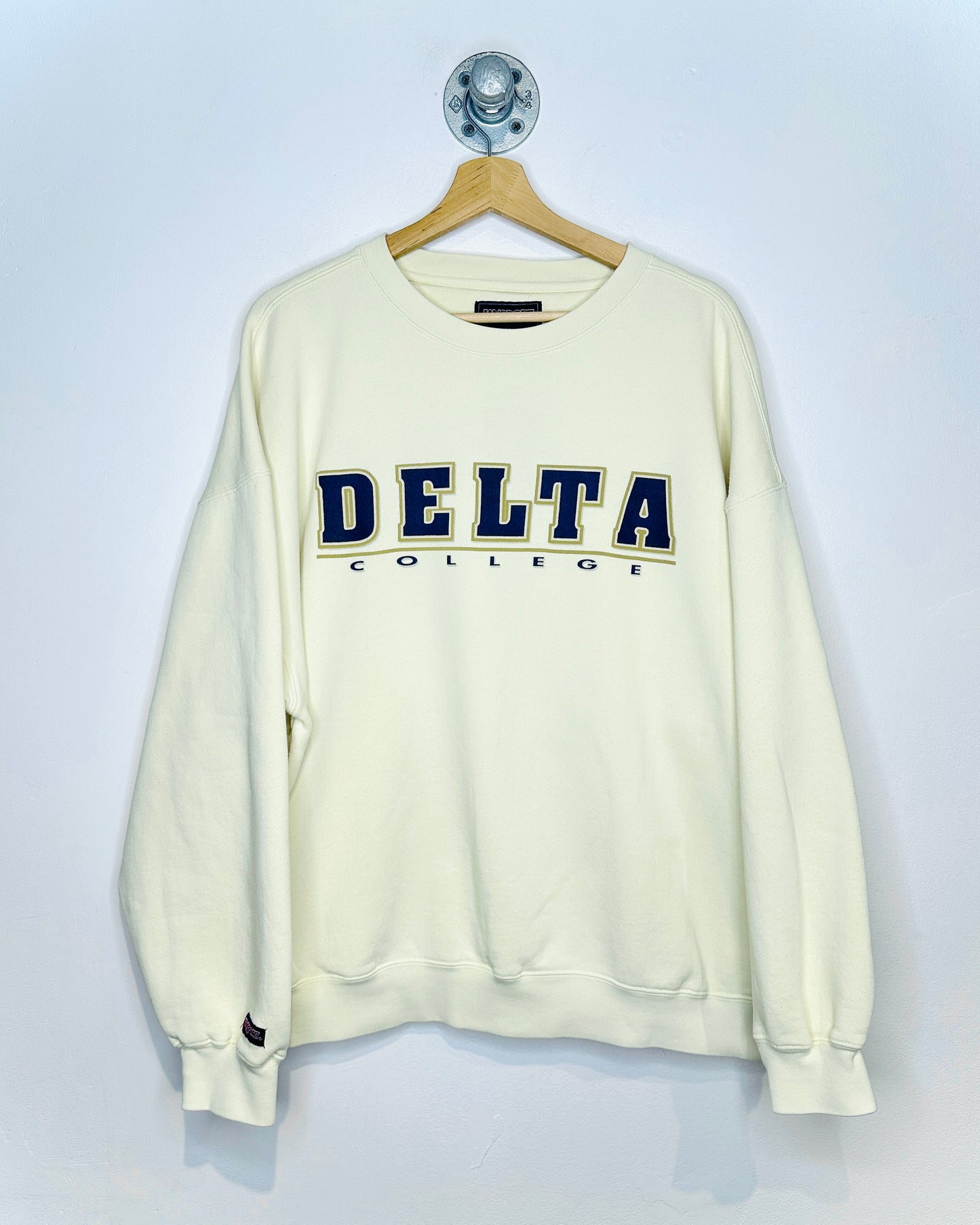 Vintage Delta College Jansport Cream Sweatshirt