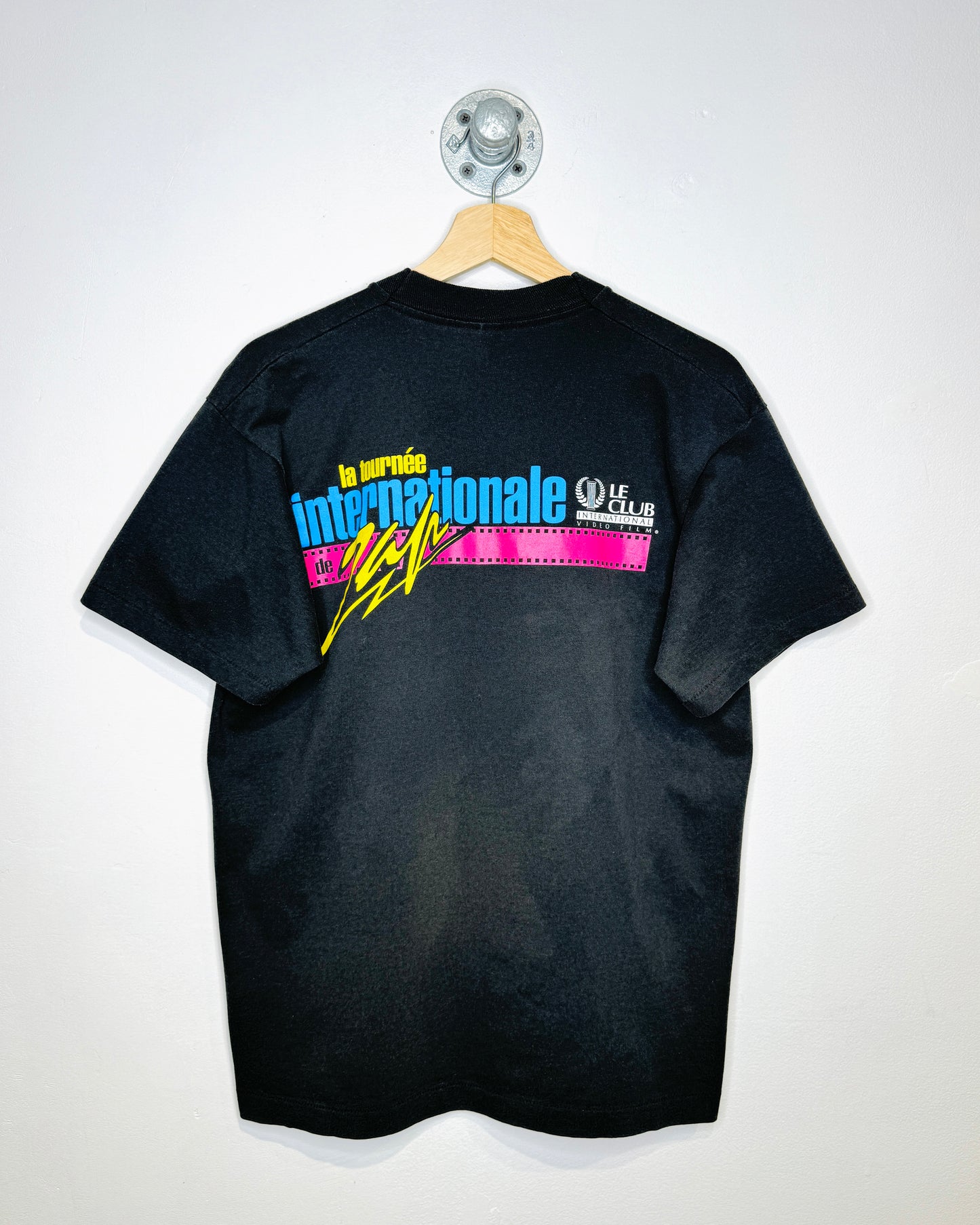 Vintage 90s Zap Film Festival Black Tee Shirt