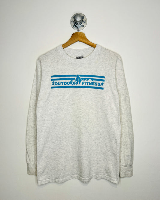 Vintage Outdoor Fitness Heavy Grey Longsleeve Shirt