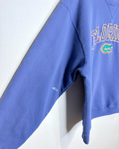 Vintage 2000s Champion Florida Gators Faded Blue Crewneck Sweatshirt