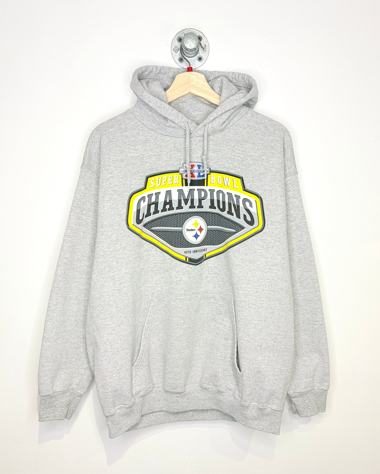 2006 Pittsburgh Steelers Super Bowl Champions Grey Hoodie