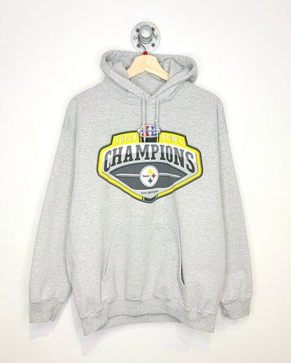 2006 Pittsburgh Steelers Super Bowl Champions Grey Hoodie