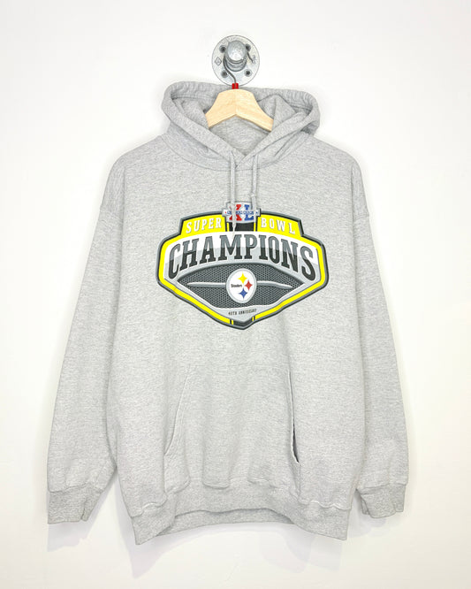 2006 Pittsburgh Steelers Super Bowl Champions Grey Hoodie