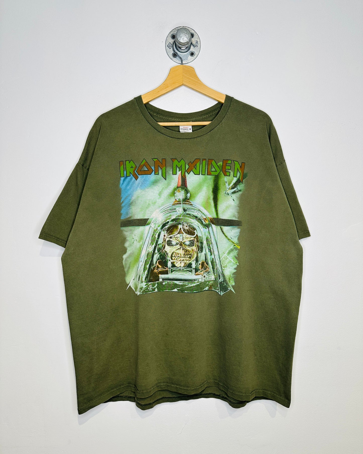 Iron Maiden Legacy Of The Beast World Tour Olive Green Tee Short