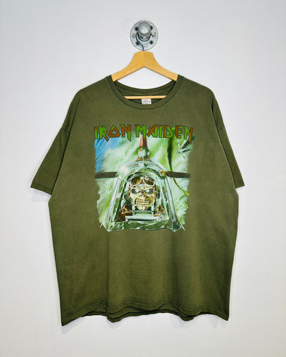 Iron Maiden Legacy Of The Beast World Tour Olive Green Tee Short
