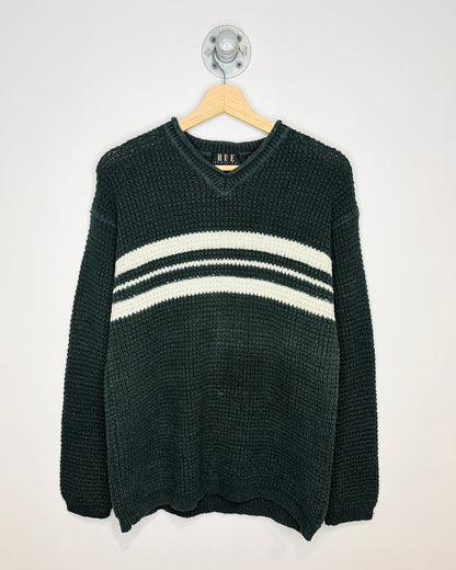 Vintage 90s RUE Forest Green Roll Neck Sweater