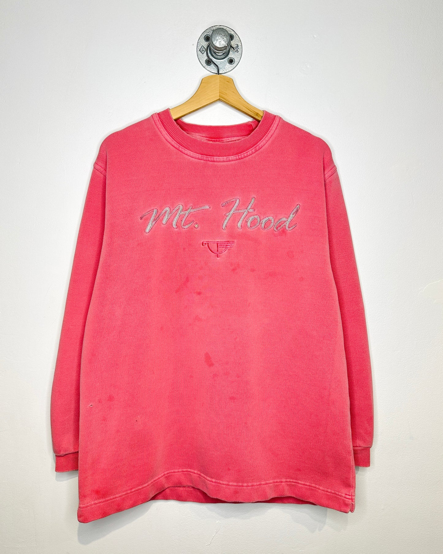 Vintage 90s Mt. Hood Faded Pink Crewneck Sweatshirt