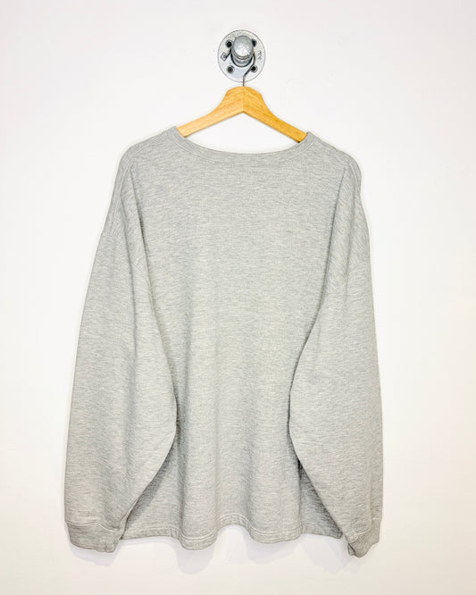 Vintage Old Navy Rowing Grey Henley Sweatshirt