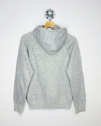 Vintage 90s Basset-Walker Blank Ash Grey Raglan Hoodie