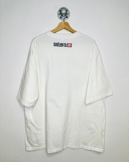 Vintage Y2K Ecko UNLTD Rhyme And Reason White Tee Shirt