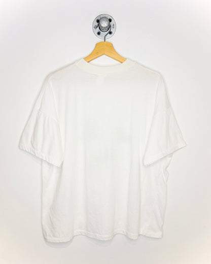 Vintage 90s Winged Horses Paper Thin White Tee Shirt