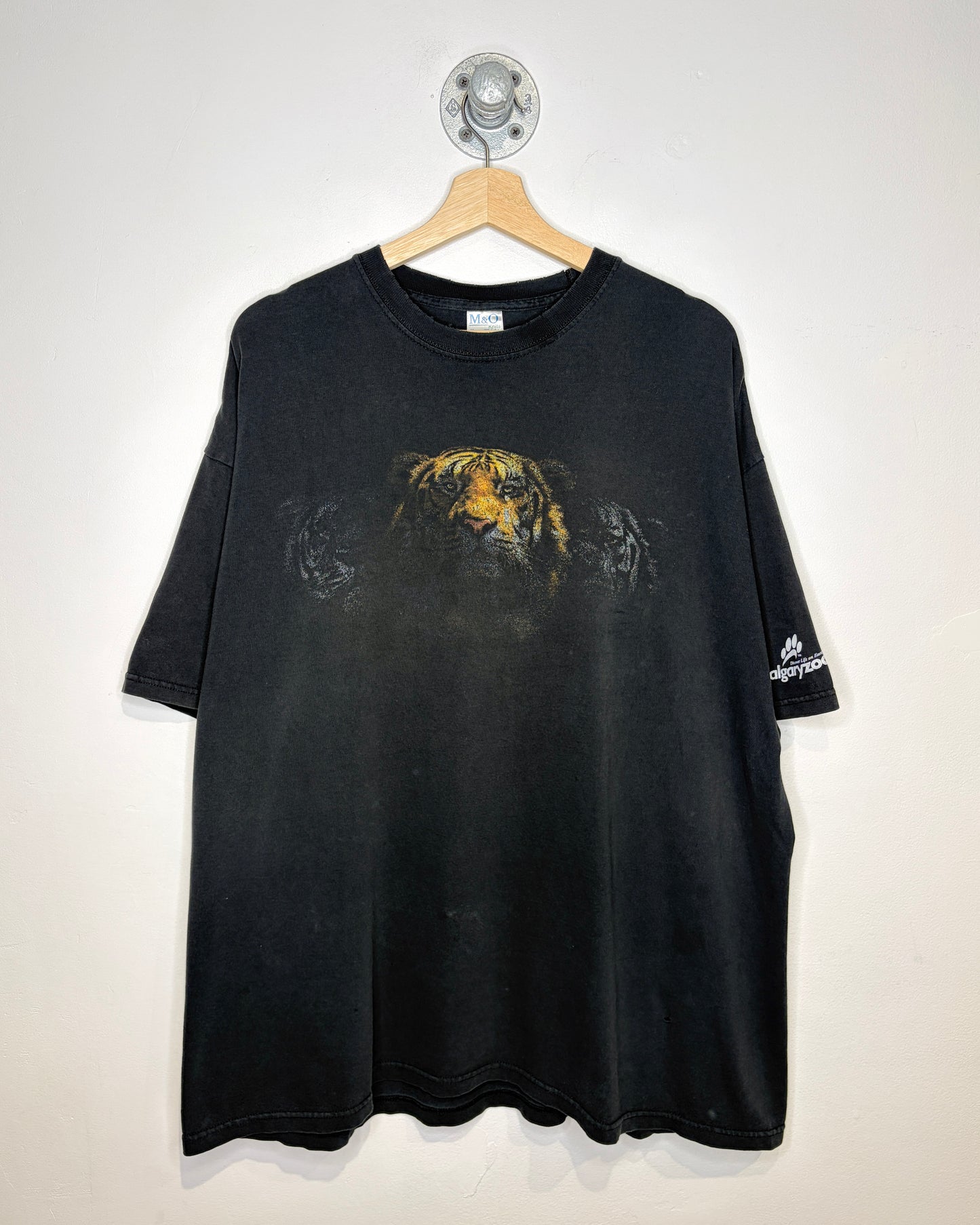 Vintage Calgary Zoo Faded Black Tee Shirt