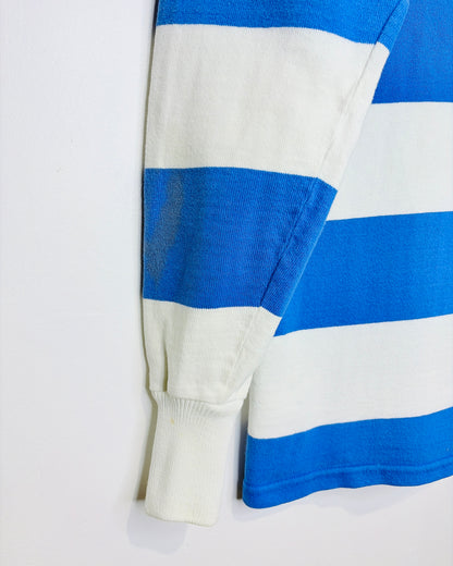 Vintage 90s Geology University Of Alberta Royal Blue & White Rugby Shirt