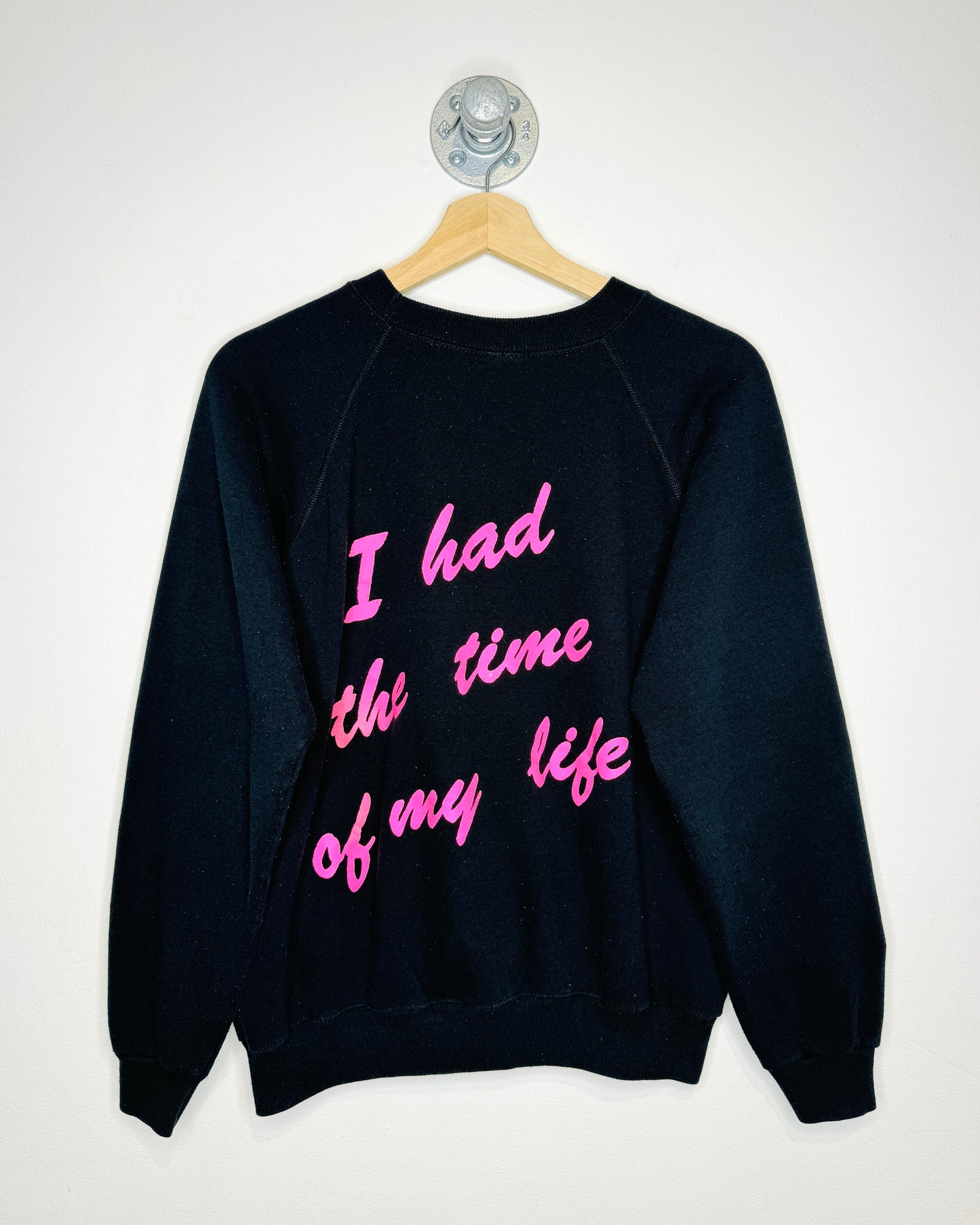 Vintage 90s Hollywood Dupree Black Crewneck Sweatshirt